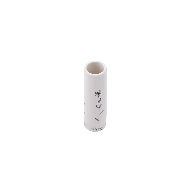 Thank You For Helping Me Grow Ceramic Floral Bud Vase
