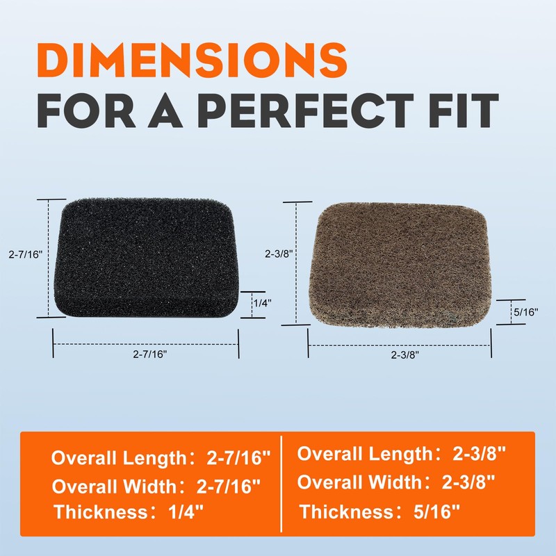 Hipa 2Pack FS85 FS80 Air Filter Cleaner for Sthil FS