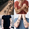 10 sheets spider web Bat spider Temporary tattoo Realistic decal