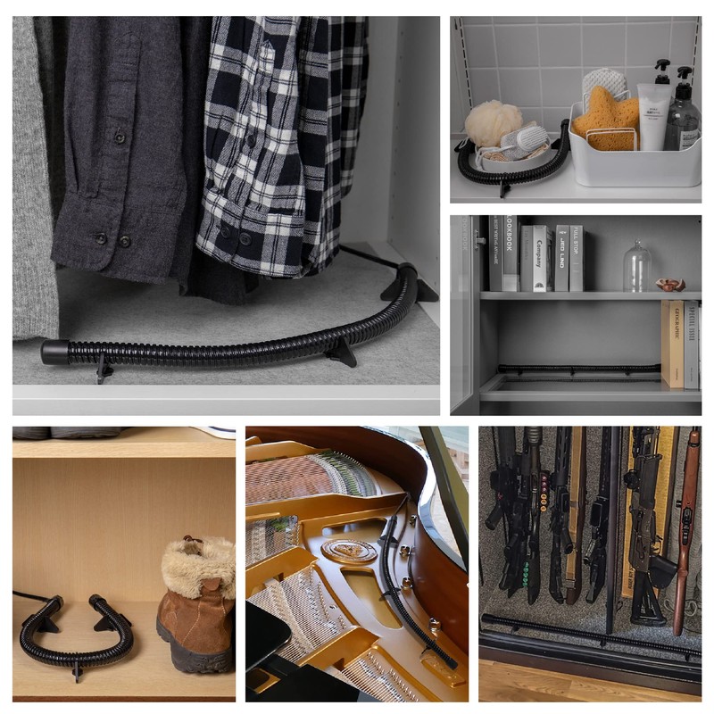 SD SILENT DRY Bendable Gun Safe Dehumidifier Tube, Simple Operate