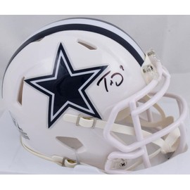 Trevon Diggs Autographed Cowboys Speed Alt 2022 Mini Helmet- Beckett W Hologram Black