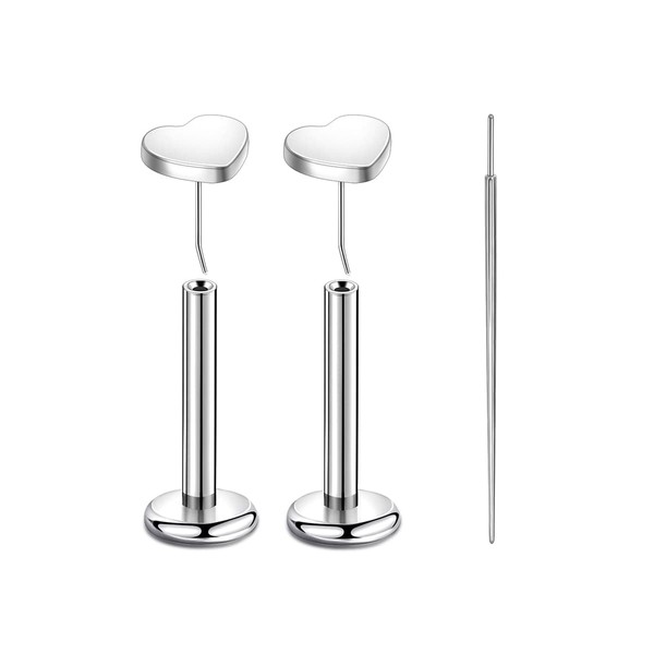 Labret Piercing 16g (1.2mm) - G23 Titanium Pin Stud with