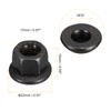 sourcing map M10 Flange Hex Nuts, 2pcs Grade 12.9 Carbon