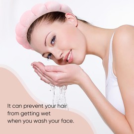 DRESHOW Spa Headband for Women Sponge Headband for Washing Face Clouds Soft Terry Cloth Makeup Skincare Headbands