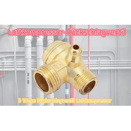 Broco 3 Way Threaded Air Compressor Check Valve Male Check Valve Replacement Pipe Joining Tool