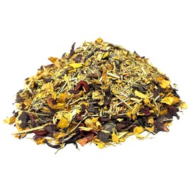 Ruby Delight Herbal Infusion Tea Lemongrass Hibiscus Rose Petals mix berries (70g) Invigorating Aroma