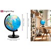Exerz 8" World Globe - Political Map Educational- Self Assembled