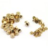 LQ Industrial 25-Pack 1/2" Purse Handbag Feet Nailhead Flat Stud
