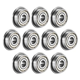 sourcing map F626ZZ Flanged Ball Bearing 6x19x6mm Double Metal Shielded (GCr15) Chrome Steel Flange Rip Bearings 10pcs