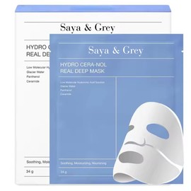 Saya & Grey Hydro Cera-Nol Face Mask, Hydrating and Firming, Pore Minamizing, Over night. 4 Count per pack