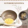 PRICUSIS Nonstick Frying Pan with Lid, Healthy Skillet, Egg Pan
