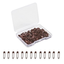 Small Safety Pins,0.75 Inch Mini Safety Pins for Clothes,Coffee Safety Pin Rust Resistant Nickel Plated Steel Set for Crafting,Sewing,Rimming Fastening Clip Button for Garment Hang Tag 120pcs/box