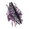 Rhinestones Plastic Hair Clips for Women, Large Copper Wire Hand-woven