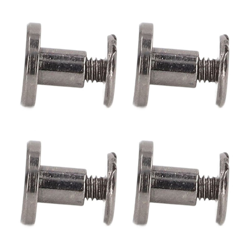 100 Sets Metal Chicago Binding Screws Electroplated Brass Arc Surface