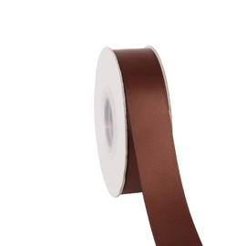 Ribbonitlux 1" Wide Double Face Satin Ribbon 25 Yards (850-Brown）, Set for Gift Wrapping, Party Decor, Sewing Applications, Wedding and Craft