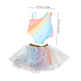 WOONEKY 18 Inch Doll Tutu Skirt American Doll Clothing Sets of Doll Outfits Tutus for Girls Dolls Dance Dress