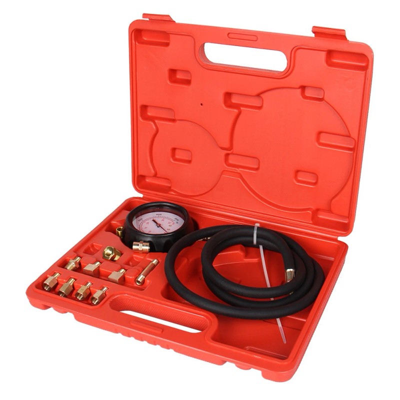 CarBole 13pc Engine Oil Pressure Tester Gauge Diagnostic 500psi Test