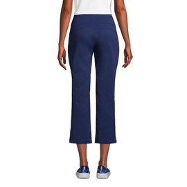 Lands' End Womens Active Crop Yoga Pant Deep Sea Navy Petite Small