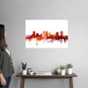 CANVAS ON DEMAND Fort Worth Texas Skyline Wall Decal, Artwork