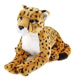 カロラータ チーター ぬいぐるみ (親/リアルアニマルファミリー/やさしい手触り) リアル 動物 おもちゃ お人形 ギフト プレゼント 誕生日 (検針2度済み) / クリスマス クリスマスプレゼント