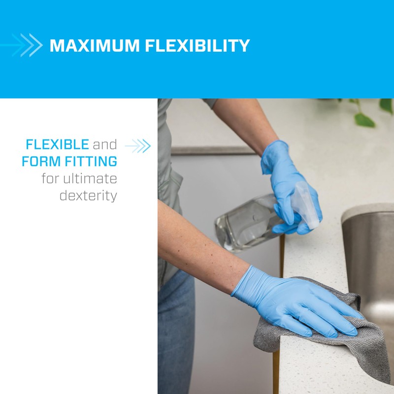 Mr Clean Bio-Nitrile Disposable Gloves 200 Count