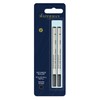 Waterman Rollerball Pen Refill, Fine Tip with Black Ink, 2