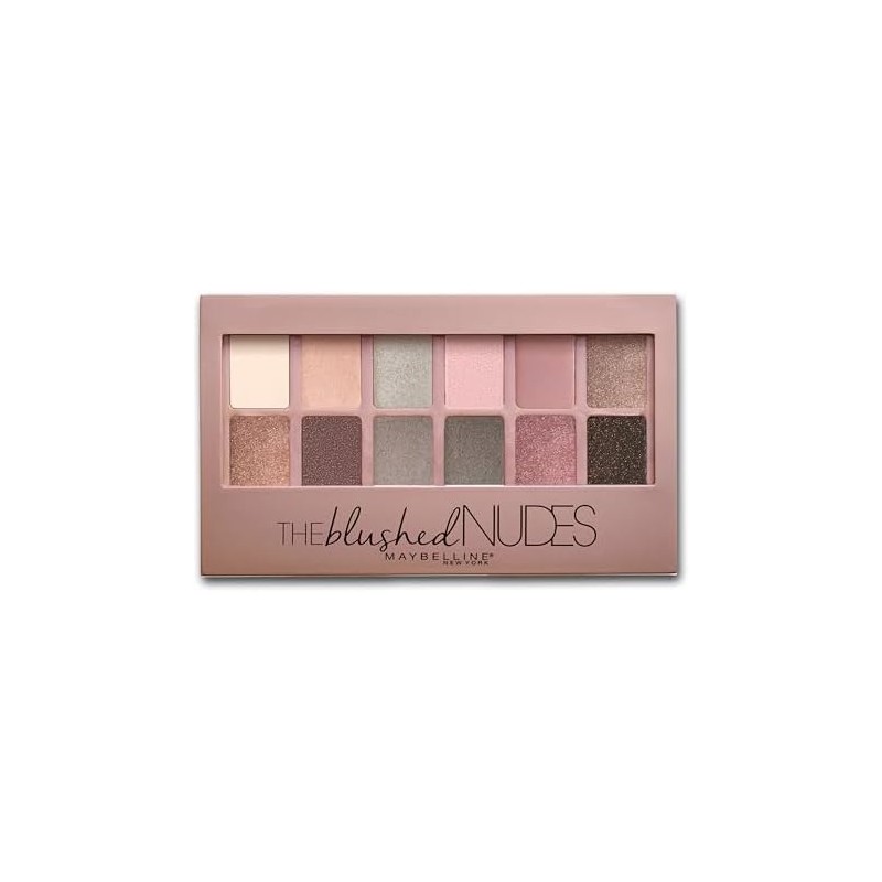 Maybelline Maquillaje Eye Shadow Palette The Blushed, color Rosas/Cafes