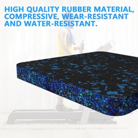 Pack of 6 Anti-Vibration Mats Washing Machine 10 x 10 x 2 cm Treadmill Mat Fitness Equipment Mat Shock Absorbing Sound Insulation Cushion Non-Slip Home Gym Accessories - Protect Floors and Carpet