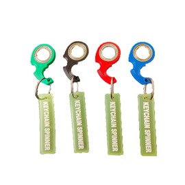 Alovez 4 Pieces Key Ring Spinner Fidget Spinner Key Chain for Kids and Adults