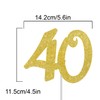 Decoración para tarta de números. 40