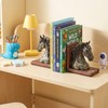 Rustic Horse Bookends Decorative Book Ends, 7.5" Resin Pair for