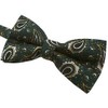 Green Paisley Bow Tie Bow Tie [Simple Wearing Type] BD275