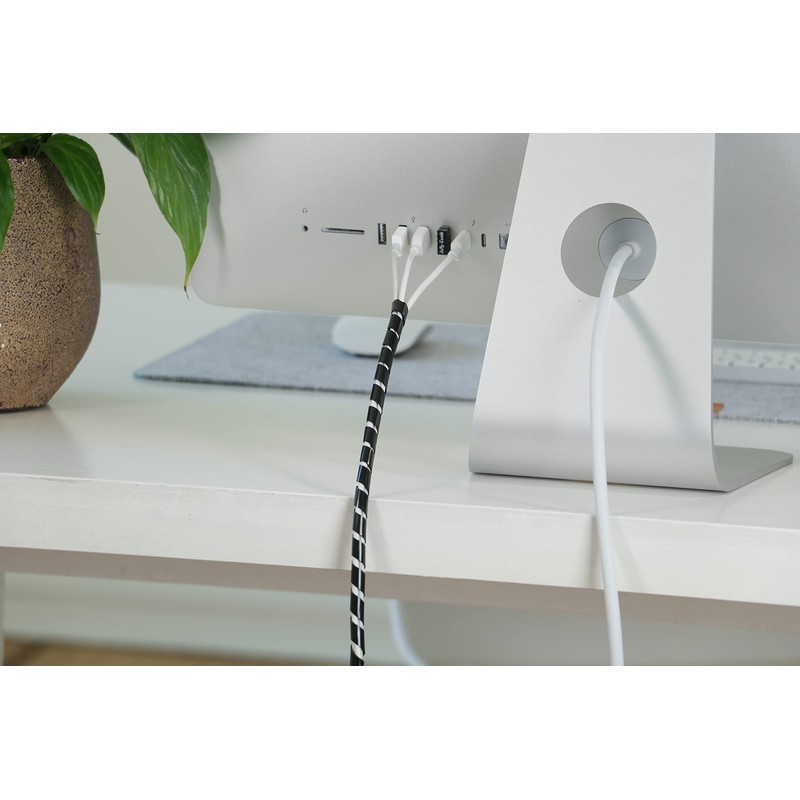 Hicab Spiral Cable Sleeve 4-50 mm 10 m Black Cable
