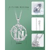 AGVANA Initial Necklace, Women's Men's Necklace, Tree of Life, Motif