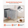 VEVOR Pullout Trash Can for Kitchen Cabinets, 35 QT x2