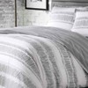 City Scene Ziggy Comforter Set, King, White
