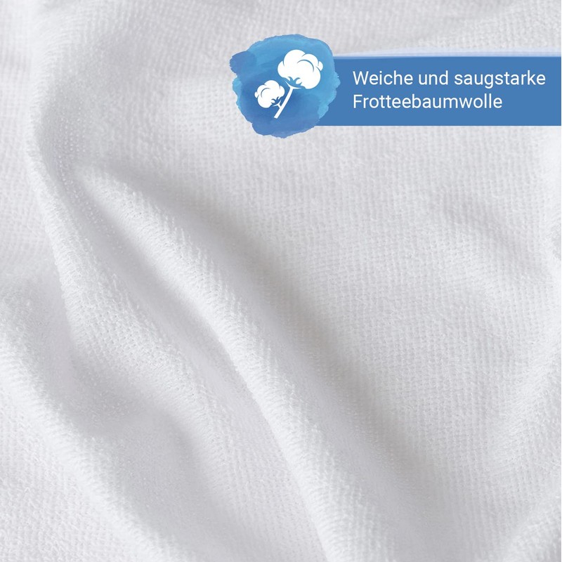 Velfont – Elasticated Mattress Cover with Zip – Terry Cotton