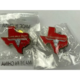 Texas Longhorn Cattle Cow Lone Star State Hat Pin Lapel Pin Lot of 2 New
