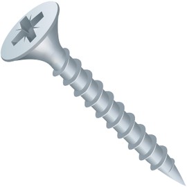 Plasterboard Drywall Screws (3.5 x 50 mm) (Pack of 100) Fine Thread Speedrive Sharp Point Wood Screw With Pozi Drive Bugle Head Self Drilling Countersunk Bright Zinc Plated Finished For Wood Wall