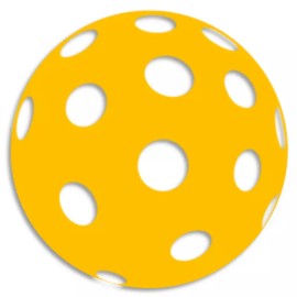 Kiwi Gifts Pickleball Ball - Circle Sticker Decal 3 Inch - Sport Game Dink