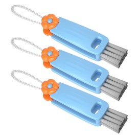 3 in 1 Cup Lid Gap Cleaning Brush Set, Multifunctional Bottle Clean-ing Brush, Cup Lid Gap Cleaner, Home Kitchen Crevice Cleaning Brush Tools (Blue)