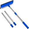 2 in 1 Window Squeegee,Car Window Cleaner Tool with 55"