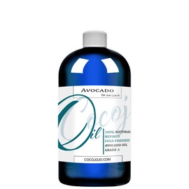 Avocado Oil - 100% Pure, Refined, Cold Pressed, Unscented, Non-GMO, Filtered, Bulk Carrier Oil - 16 oz - for Skin, Hair, Nails, Body, Face, Beard, Brow, DIY, Cosmetic Formulation - Premium Grade A