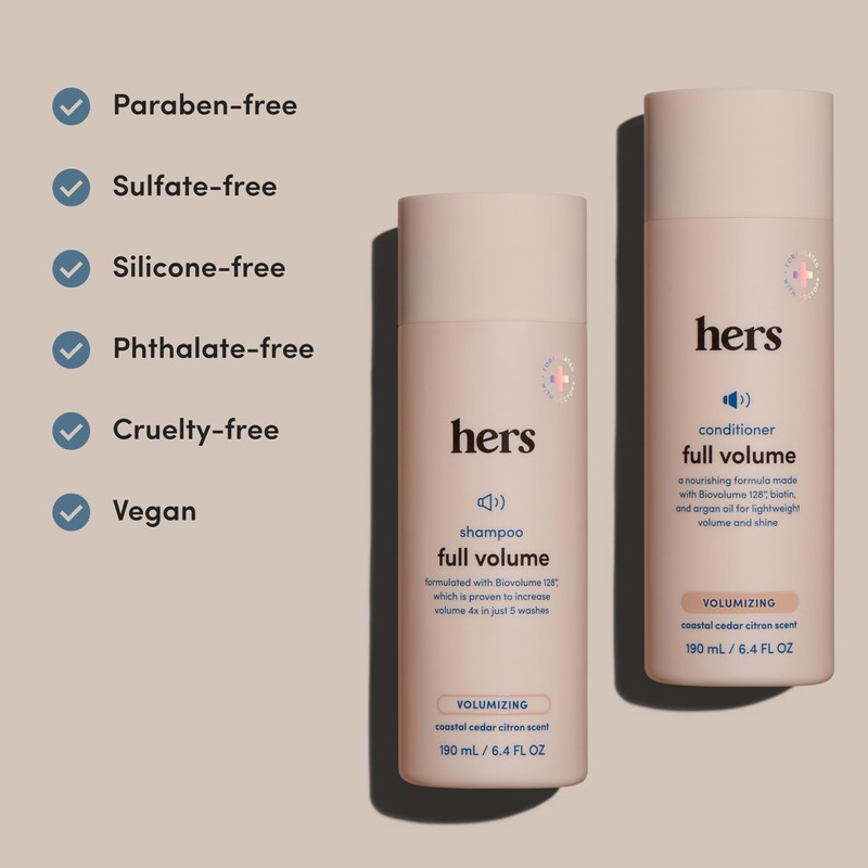 hers Full Volume Shampoo & Conditioner Set - Biovolume 128