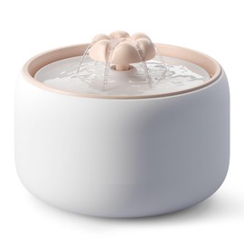 WOPET Premium Ceramic Cat Water Fountain W03 Lite，3L/101oz Automatic Pet Water Fountain for Cats & Dogs, Dishwasher Safe，Luxury Cat Fountain with Ultra-Quiet Pump and Filter & Sponge