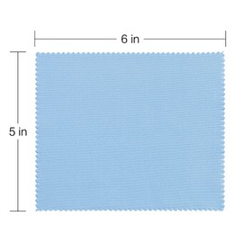 Eyeglass Cleaning Cloth Glasses Cleaner 12Pack Microfiber Lens Cleaner Eyewear Sunglass Wipes for Glass Jewelry Screen Camera Lint Free Thick 5x6 Inch (Blue, 5x6)