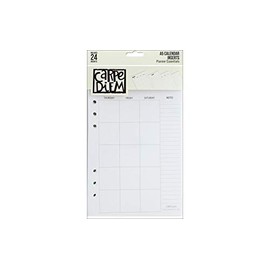 Simple Carpe Diem A5 Planner Double-Sided Inserts, Multicolor