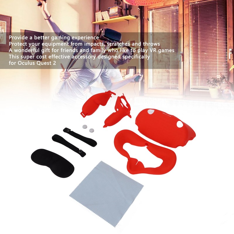 VR Glasses Protective Cover Comfortable and Breathable VR Cover Facial