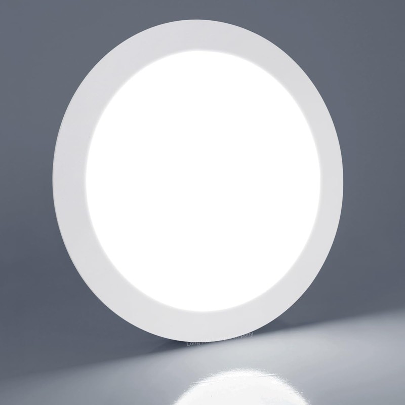 Recessed LED Ceiling Panel Light Round 20w Cool White 6500k
