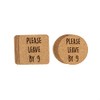 Funny Cork Coaster Set (Please Leave By 9 6pc Set,